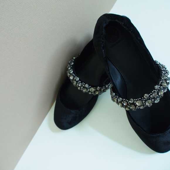 Tory Burch Crystal Ballet Flat S: 9 - Picture 7 of 9